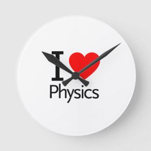 Horloge Ronde J'aime la physique