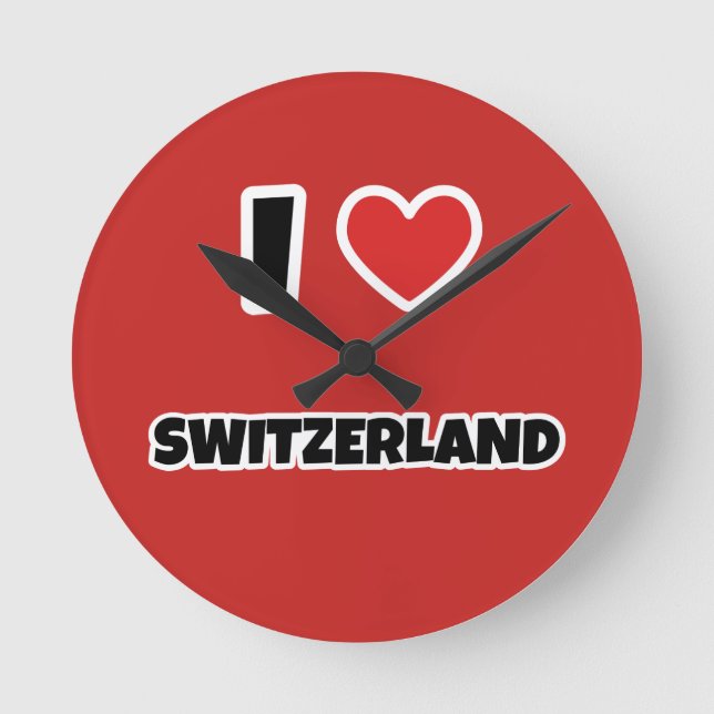 Horloge Ronde J'aime la Suisse (Recto)