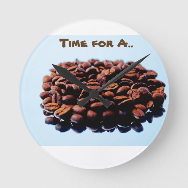 Horloge Ronde J'aime l'arome du café (Recto)