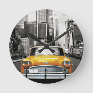 Horloge Ronde J'aime NYC - taxi de New York