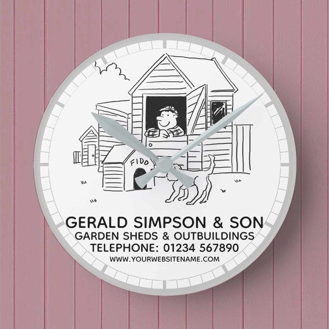 Horloge Ronde Jardins, chenilles et dépendances (Créateur téléchargé)