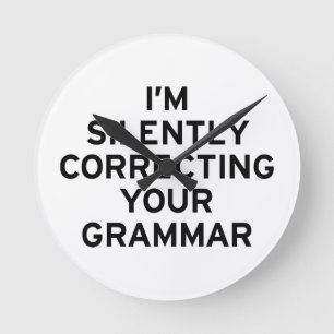 Horloge Ronde Je corrige la grammaire
