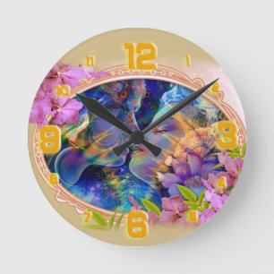 Horloge Ronde Je t'aime