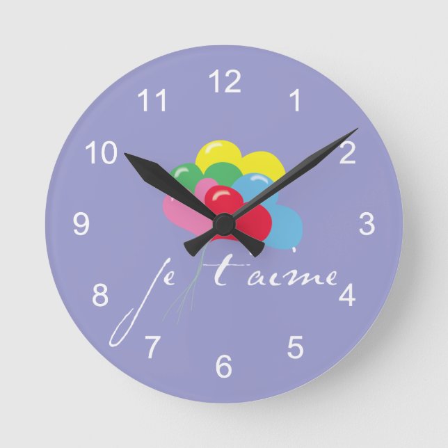 Horloge Ronde Je' taime (Je t'aime) (Recto)