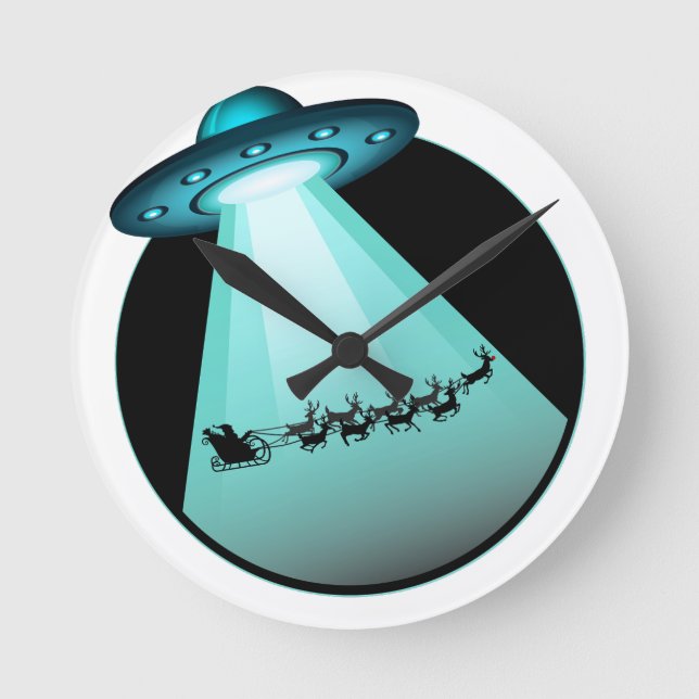 Horloge Ronde Je Veux Croire En Père Noël (Recto)