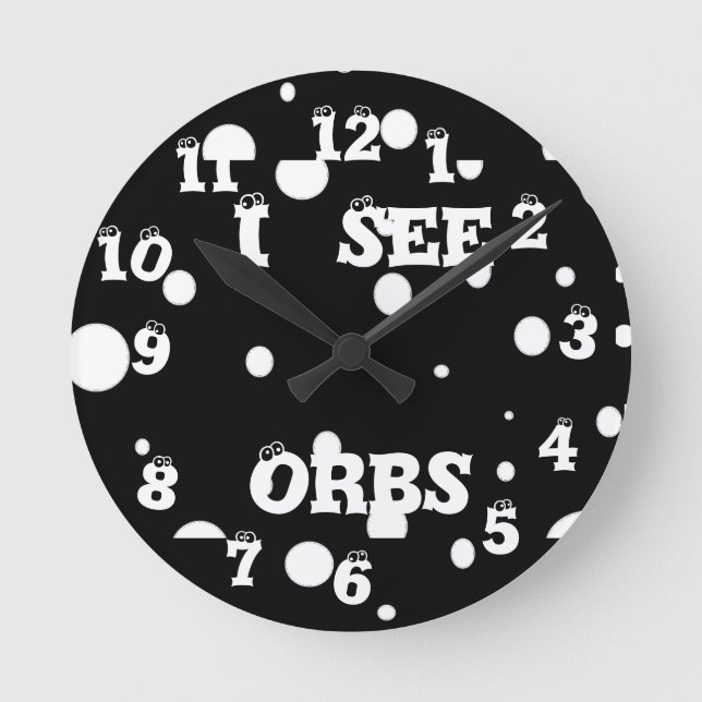 Horloge Ronde Je vois l'horloge de Globe-mur (Recto)