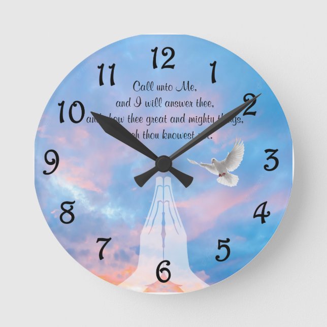 Horloge Ronde Jérémie 33:3 (Recto)