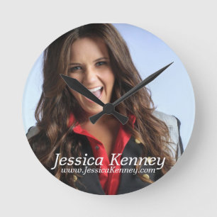 Horloge Ronde Jessica Kenney "il est temps d'avoir de