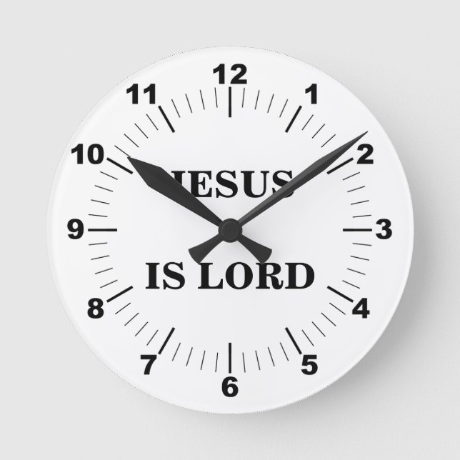 HORLOGE RONDE JÉSUS EST SEIGNEUR (Recto)