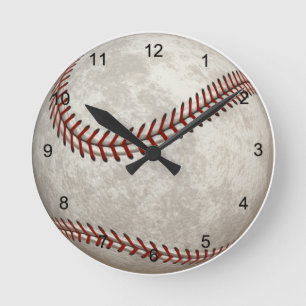 Horloge Ronde Jeu de baseball américain sports passés