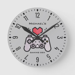 Horloge Ronde JEU Personnalisé JOUEURS DEN