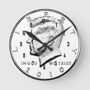 HORLOGE RONDE JFK HALF DOLLAR