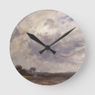 Horloge Ronde John Constable Paysage avec ciel venteux gris, c.