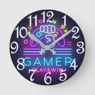 Horloge Ronde Joueur Jouez Et Gagnez