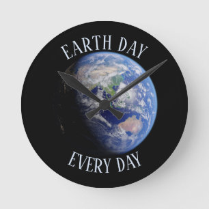 Horloge Ronde Jour de l'terre chaque jour Planète