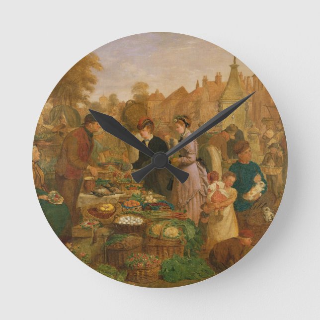 Horloge Ronde Jour du marché (Recto)