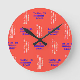 Horloge Ronde Jour fiscal 