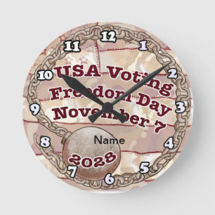 Horloge Ronde Journée de la liberté de vote
