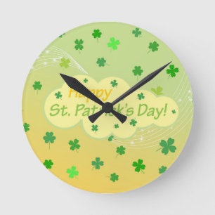 Horloge Ronde Joyeux Jour de la Saint Patrick 1