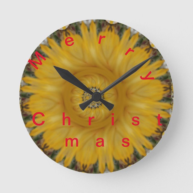 Horloge Ronde Joyeux Noël (Recto)