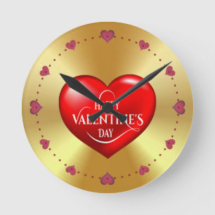 Horloge Ronde Joyeux Valentine !