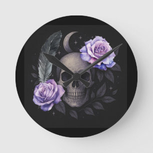 HORLOGE RONDE JUTEAU POURPULAIRE