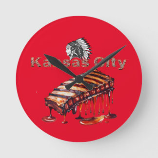 Horloge Ronde Kansas City - BBQ Ribs and Indian Chief