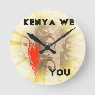 Horloge Ronde Kenya Nous t'aimons