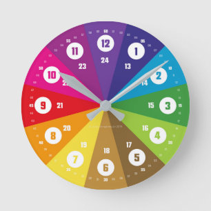 Horloge Ronde Kinderzimmeruhr Lernuhr Lehruhr Klassenzimmer Wand