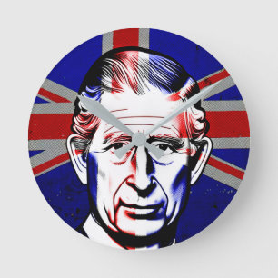 Horloge ronde King Charles III
