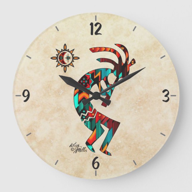 Horloge ronde Kokopelli (Recto)