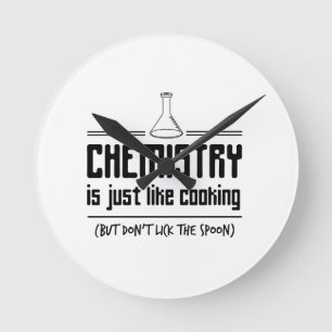Horloge Ronde La chimie fait cuire