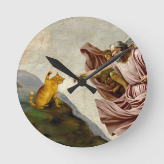 Horloge Ronde La Création de la Perfection Féline