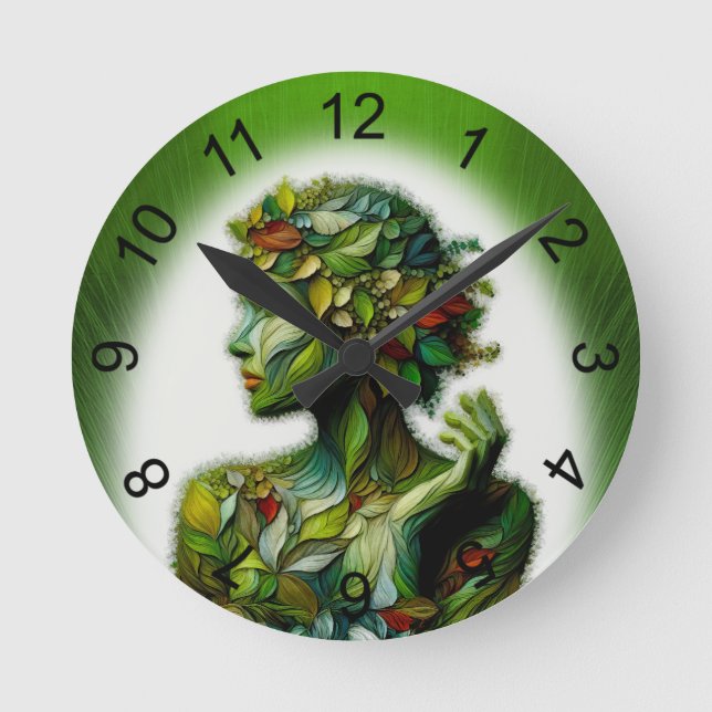 Horloge Ronde La Dame Verte (Recto)