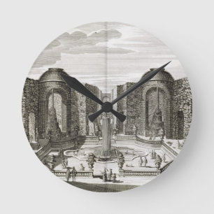 Horloge Ronde La fontaine dans le labyrinthe au plaisir princier