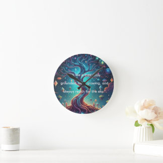 Horloge Ronde "La Forêt fantastique - Voyages imaginaires"