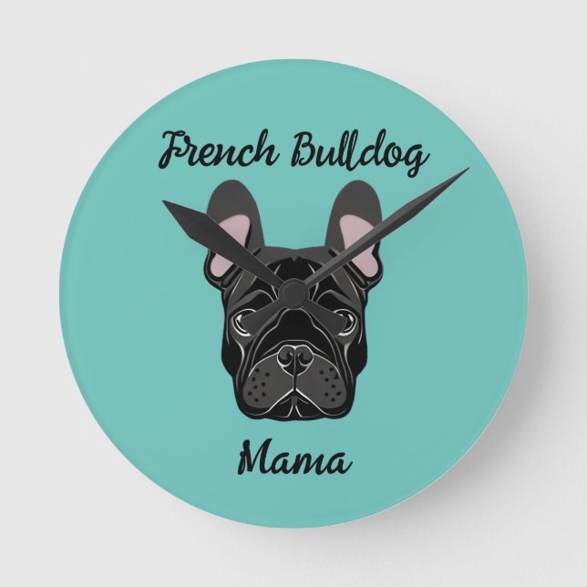 Horloge Ronde La maman du Bulldog (Recto)