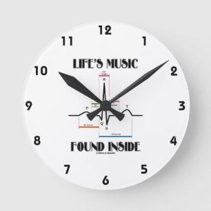 Horloge Ronde La musique de la vie au coeur du coeur de l'ECG/EK