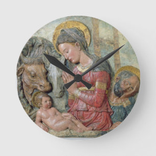 Horloge Ronde La nativité, c.1460 (terre cuite peinte)