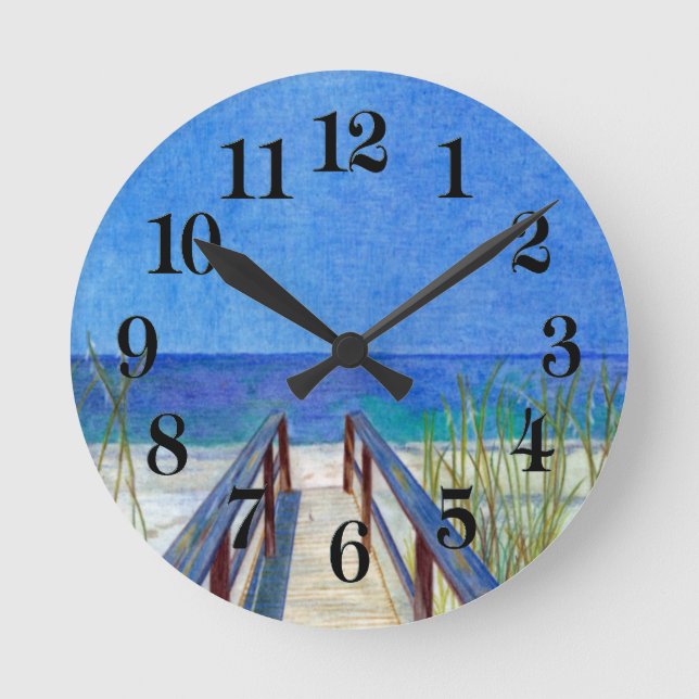 Horloge Ronde La plage (Recto)