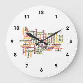 Horloge Ronde La plupart des éléments communs (chimie de nuage