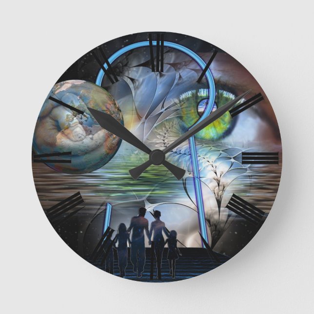 Horloge Ronde La réalité change (Recto)