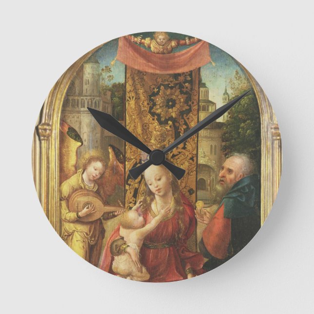 Horloge Ronde La Vierge et l'enfant incarnés (Recto)