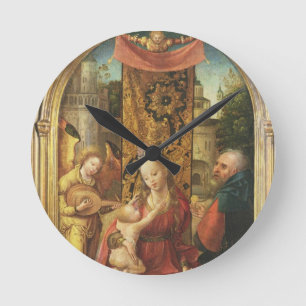 Horloge Ronde La Vierge et l'enfant incarnés
