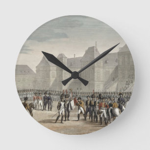 Horloge Ronde L'abdication du napoléon et de son départ à