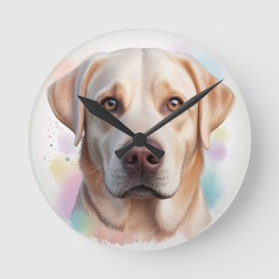 Horloge Ronde Labrador Retriever Magical Whimsical Art