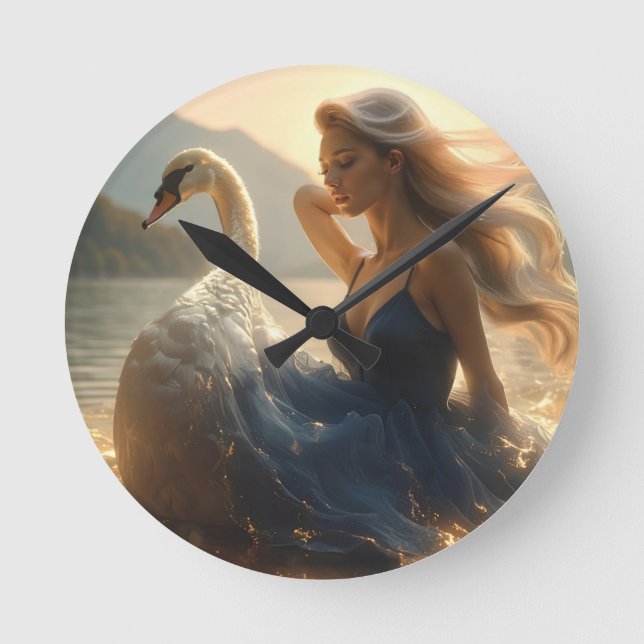 HORLOGE RONDE LAC DES CYGNES - BALLET & DANSE -  (Recto)