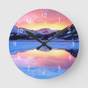 Horloge Ronde Lac Ellery au coucher du soleil