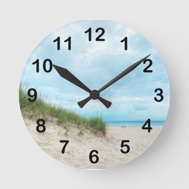 Horloge Ronde Lac Michigan Beach Landscape (Recto)