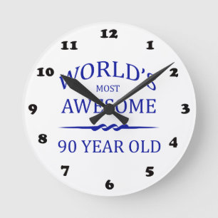 Horloge Ronde L'âge de 90 ans le plus impressionnant du monde